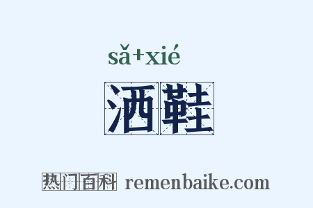 洒鞋是什么意思的图片